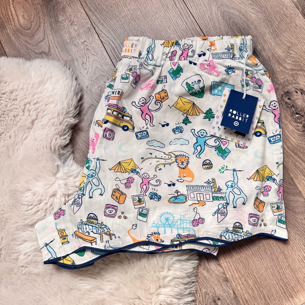 Roller Rabbit x target road trip poplin boxer short blue/yellow/pink 
SOLD OUT!